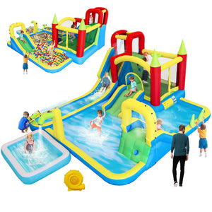 11-in-1 Inflatable Slide Water Park for Kids