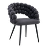 Puffy Bubble Ball Chain Chairs for Dining Room (Set of 2)