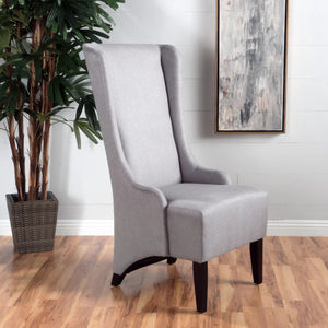 Alight Upholstered Dining Chair With High Back And Birch Wood Legs (Set of 2)