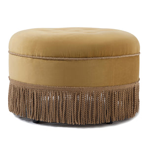 Yolanda 24" Round Upholstered Accent Ottoman