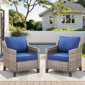 Outdoor Patio Arm Chairs Set of 2