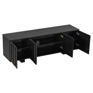 Vibe Haus 63'' Farmhouse TV Stand for TVs up to 75 Inches