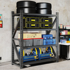 Heavy Duty 4 Shelf Garage Shelving Unit