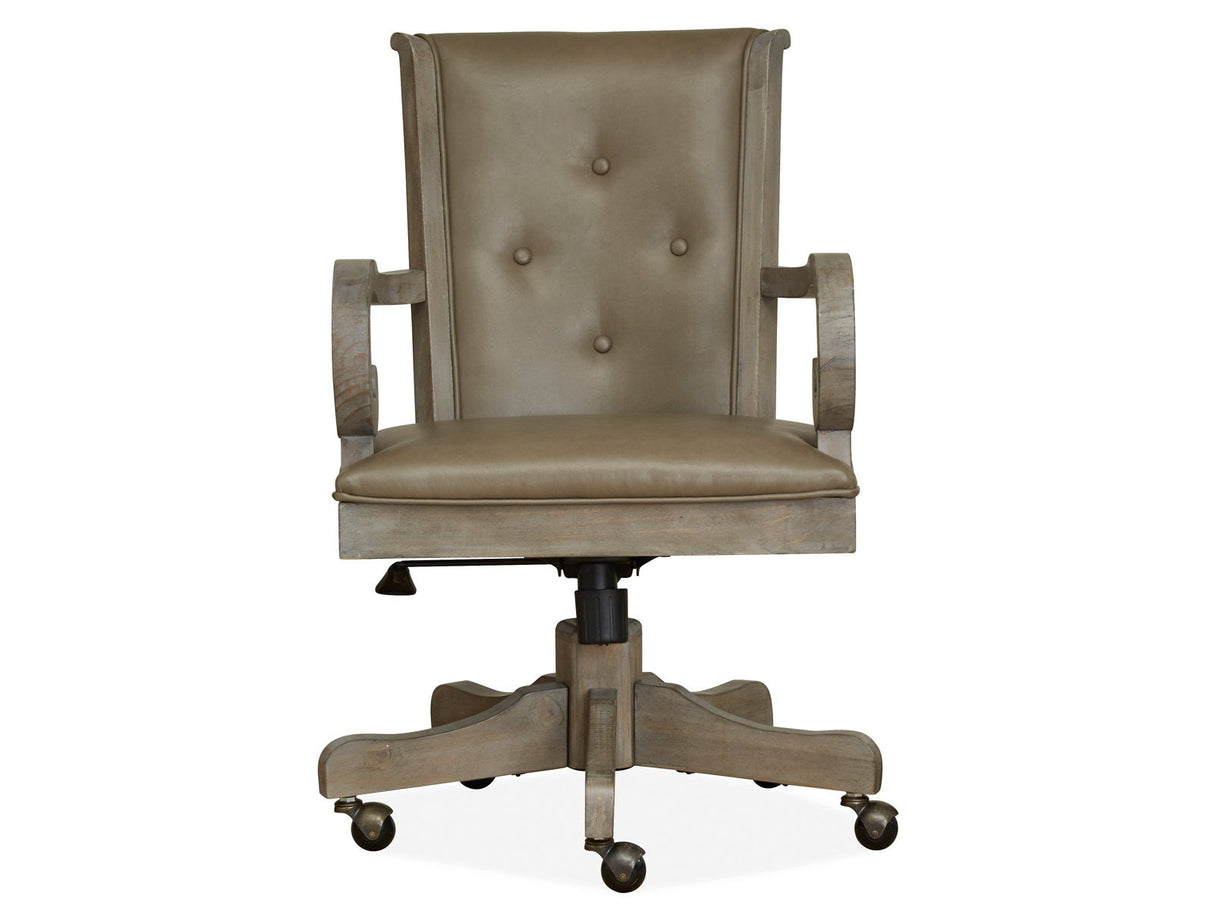 Tinley Park - Fully Upholstered Swivel Chair - Dove Tail Gray
