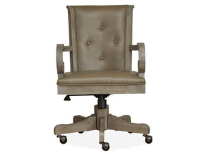 Tinley Park - Fully Upholstered Swivel Chair - Dove Tail Gray