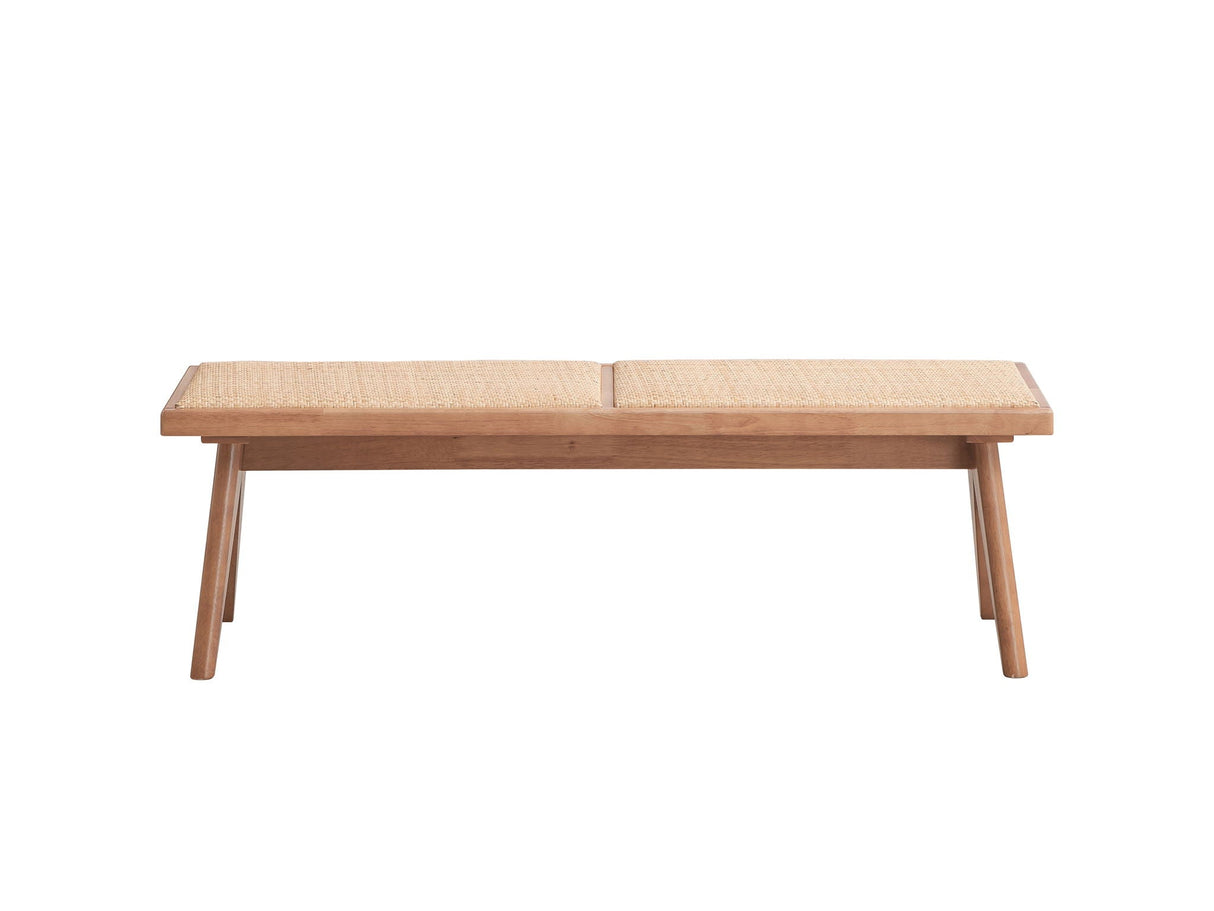 Velentina - Rattan Bench in Natural Finish