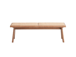 Velentina - Rattan Bench in Natural Finish