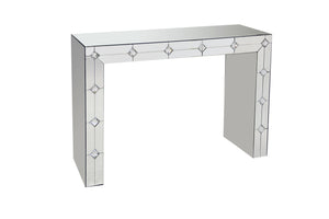 Hessa Mirrored & Faux Rhinestone Console Table