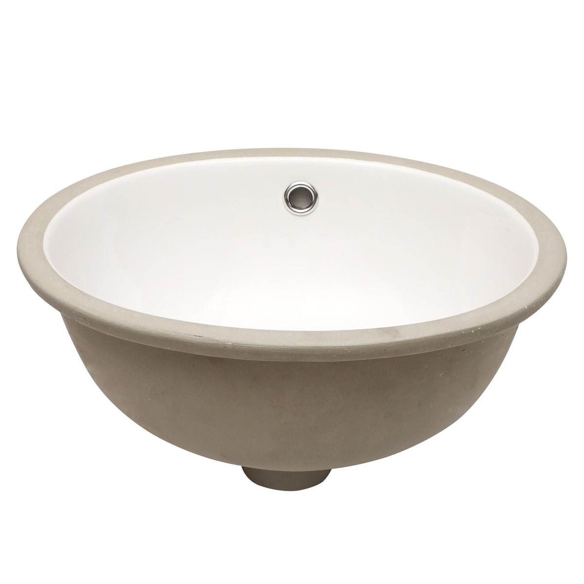 Elegant Ceramic Oval Undermount Bathroom Sink With Overflow