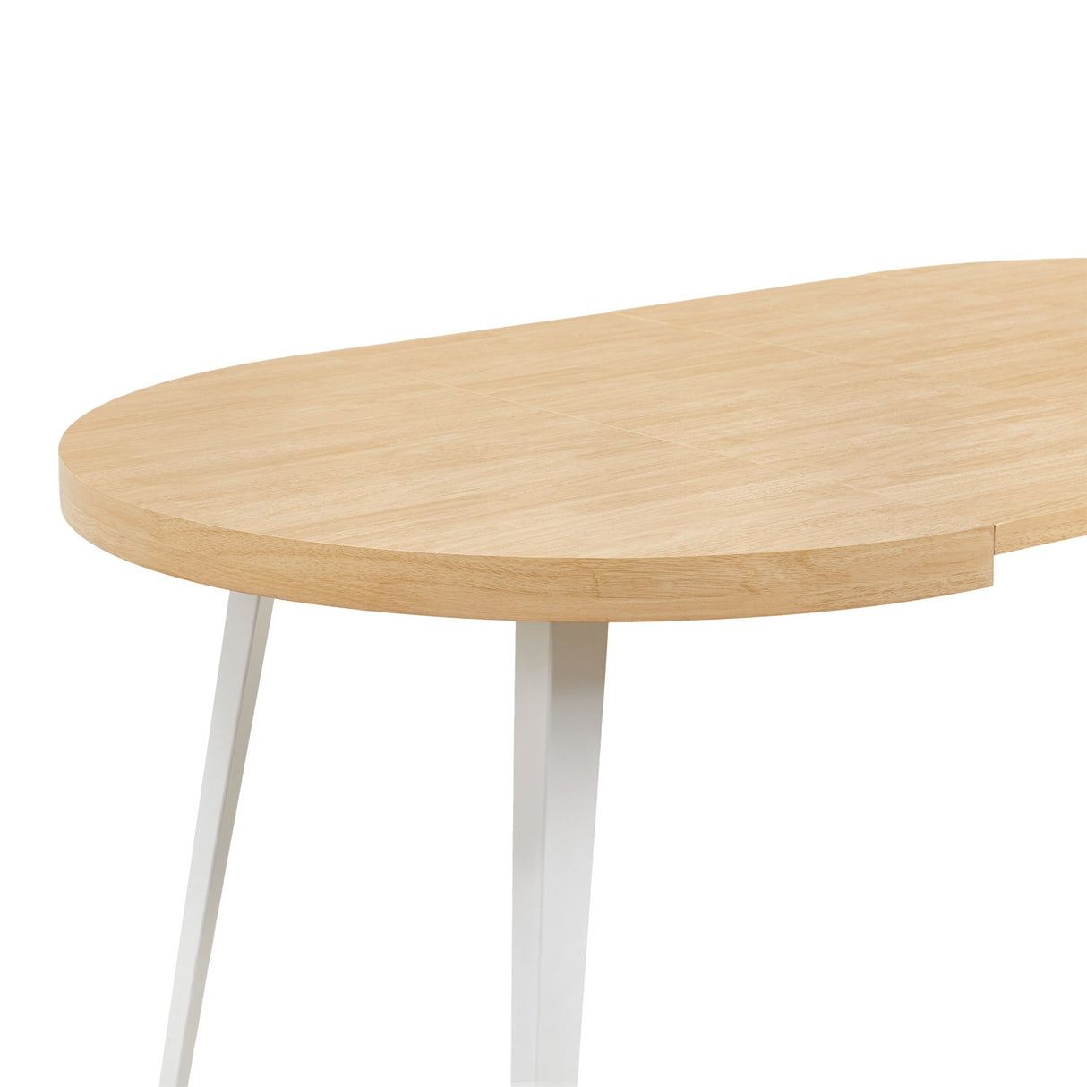Extendable Dining Table with Metal Legs