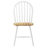 Greer Natural Brown and White 5-piece Dining Set