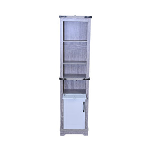 Narrow Bathroom Storage Cabinet with Adjustable Shelves