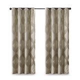 Ogee knitted jacquard total blackout curtain panel (only 1 pc panel)