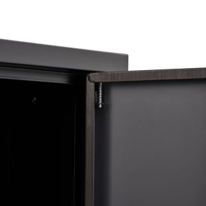 Metal Storage Cabinet With Locking Doors And Adjustable Shelf, Folding Filing Storage Cabinet, Folding Storage Locker Cabinet For Home Office, School, Garage