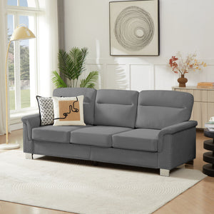 3 Seater Elegant Stationary Sofa