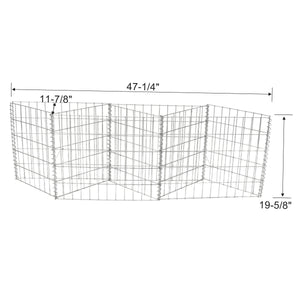 Galvanized Steel Gabion Basket with 3 Compartments