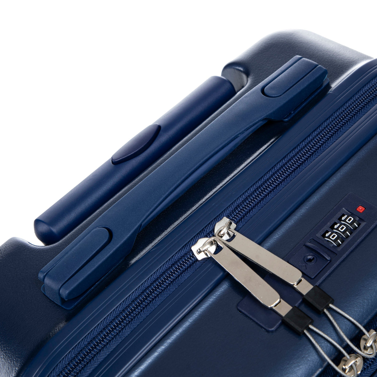 ABS Spinner Luggage Set with Combination Lock - Navy