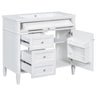 Bathroom Vanity With Top Sink, 2 Drawers and Tip Out Drawer