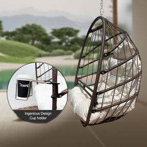 Khaki Hanging Swing Egg Chair