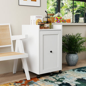 Organizer for Pantry - Sliding Snack Cabinet with Wheels