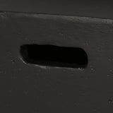 Outdoor 29' Square MgO Wood-Burning Fire Pit, Dark Gray