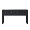 Geometric Carved Console Table With 3 Soft Close Drawers