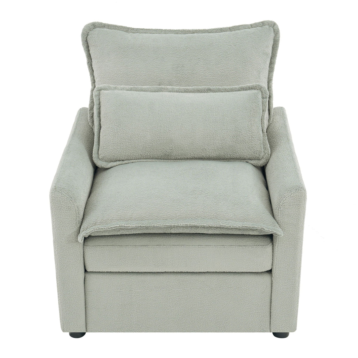 Modern Single Seat Accent Chair With Side Storage Pockets