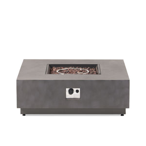 Modern Square Fire Pit With 50, 000 Btu