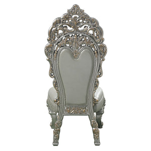 Sandoval - Side Chair (Set of 2) - Beige Synthetic Leather & Champagne
