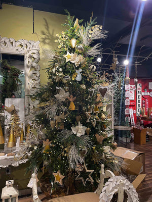 3.5" Snowflake Hanging Ornament Set of 12