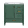 Bathroom Vanity, Modern Bathroom Cabinet With Sink Combo Set, Bathroom Storage Cabinet With A Soft Closing Door And 3 Drawers, Solid Wood Frame