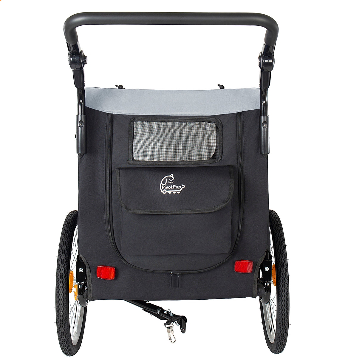 2-in-1 Bike Trailer & Pet Stroller for Dogs up to 110lbs