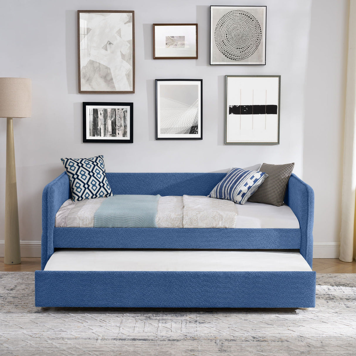 Upholstered Daybed With Pop Up Trundle