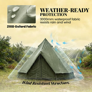 Outdoor Waterproof Teepee Camping Tent
