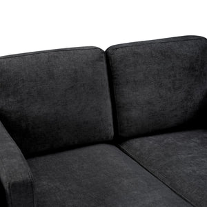 Chaise Lounge Sofa Bed With Dual Layer Armrests For Living Room
