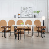 House hold contemporary designed upholstered accent/dining chair/barrel side chairs set of 2
