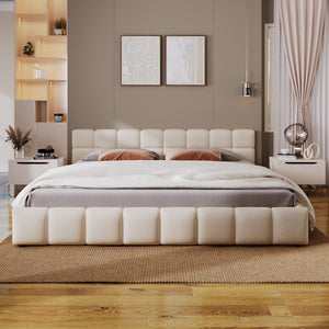 Elegant Chenille Upholstered Bed