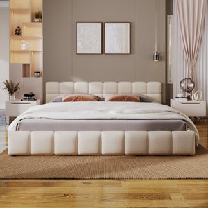 Elegant Chenille Upholstered Bed