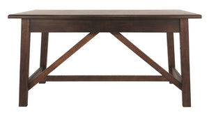 Baldridge - Home Office Large Leg Desk - Rustic Brown