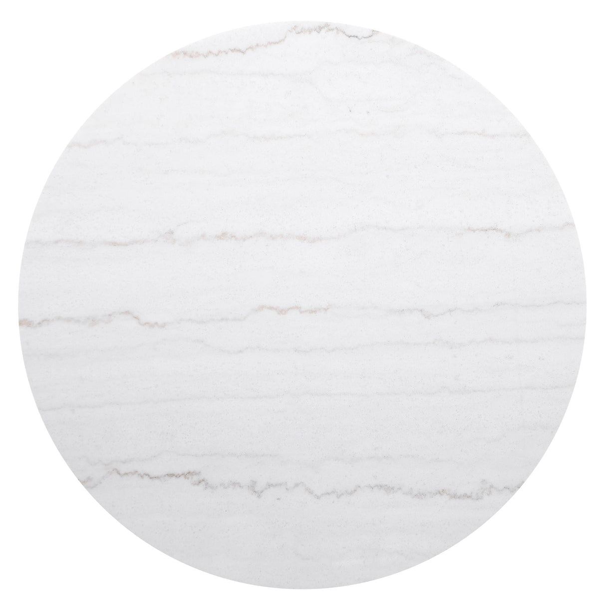 Jason Round White Marble Top Coffee Table Charcoal