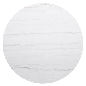 Jason Round White Marble Top Coffee Table Charcoal