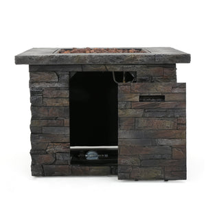33' SQUARE MGO FIRE PIT - 40000 BTU.