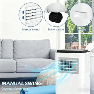 Portable Air Conditioner with Powerful Cooling and Multiple Modes - White