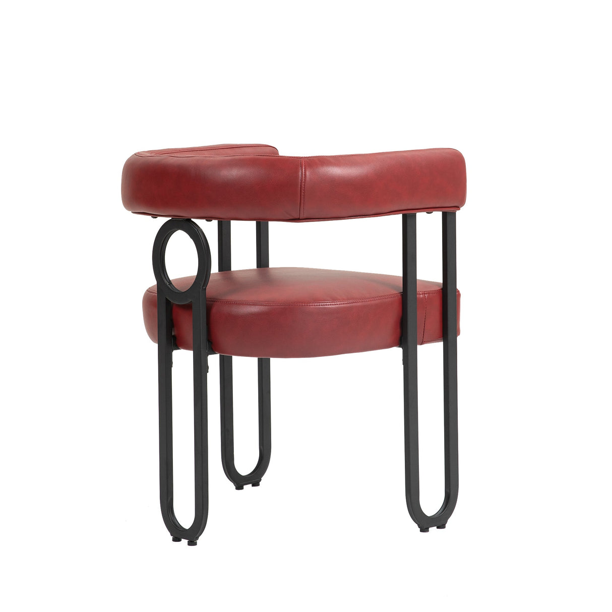 House hold contemporary designed upholstered accent/dining chair/barrel side chairs set of 2