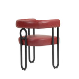 House hold contemporary designed upholstered accent/dining chair/barrel side chairs set of 2
