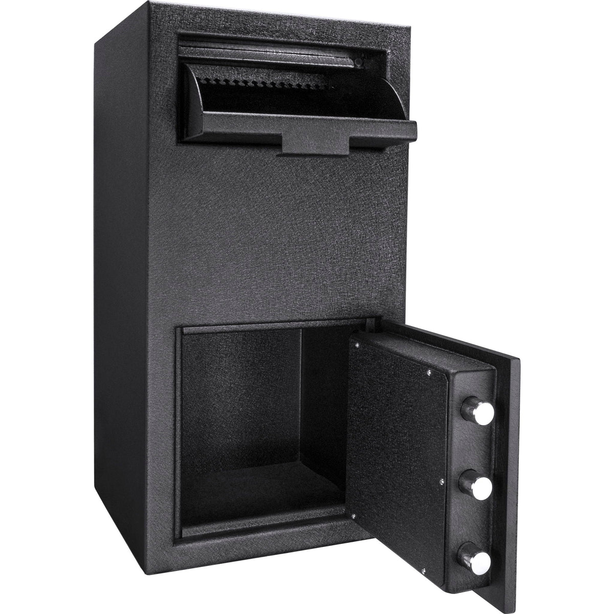Solid Steel Keypad Depository Safe with Digital Access - Black