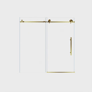 Frameless Shower Door, Smooth Sliding Tracks