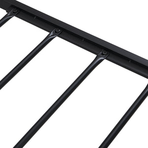 Platform Bed Frame With Wooden Headboard And Footboard, USB Liner