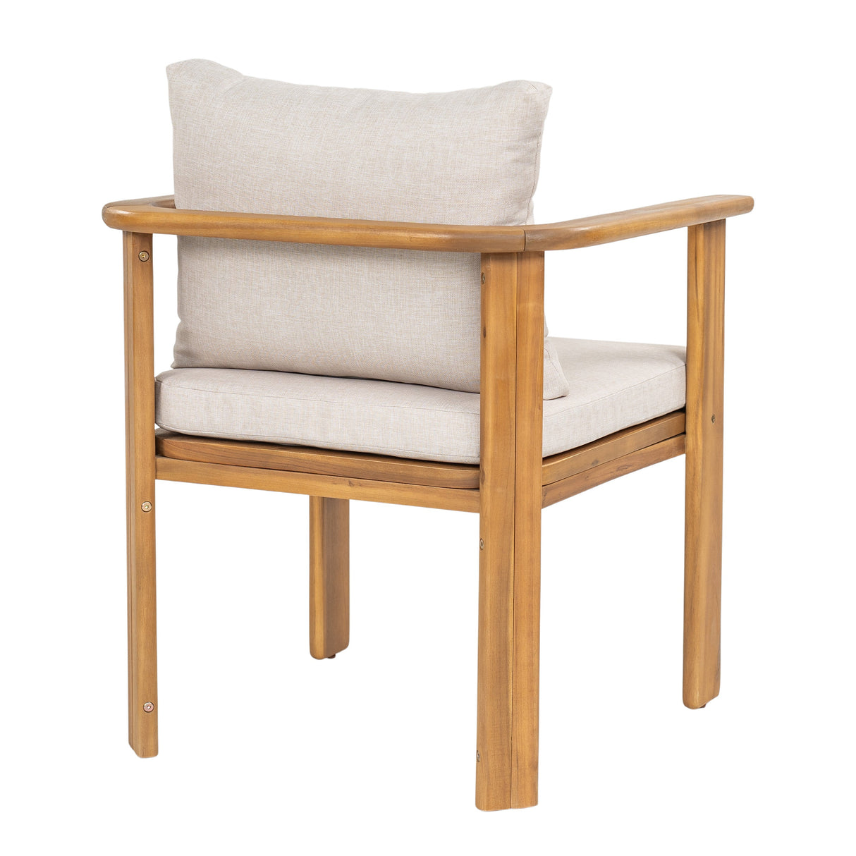 Kaja Outdoor Acacia Wood Dining Chair, Teak Finish Frame