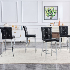 Bar Chairs & Crystal Clasp Design (Set of 2)
